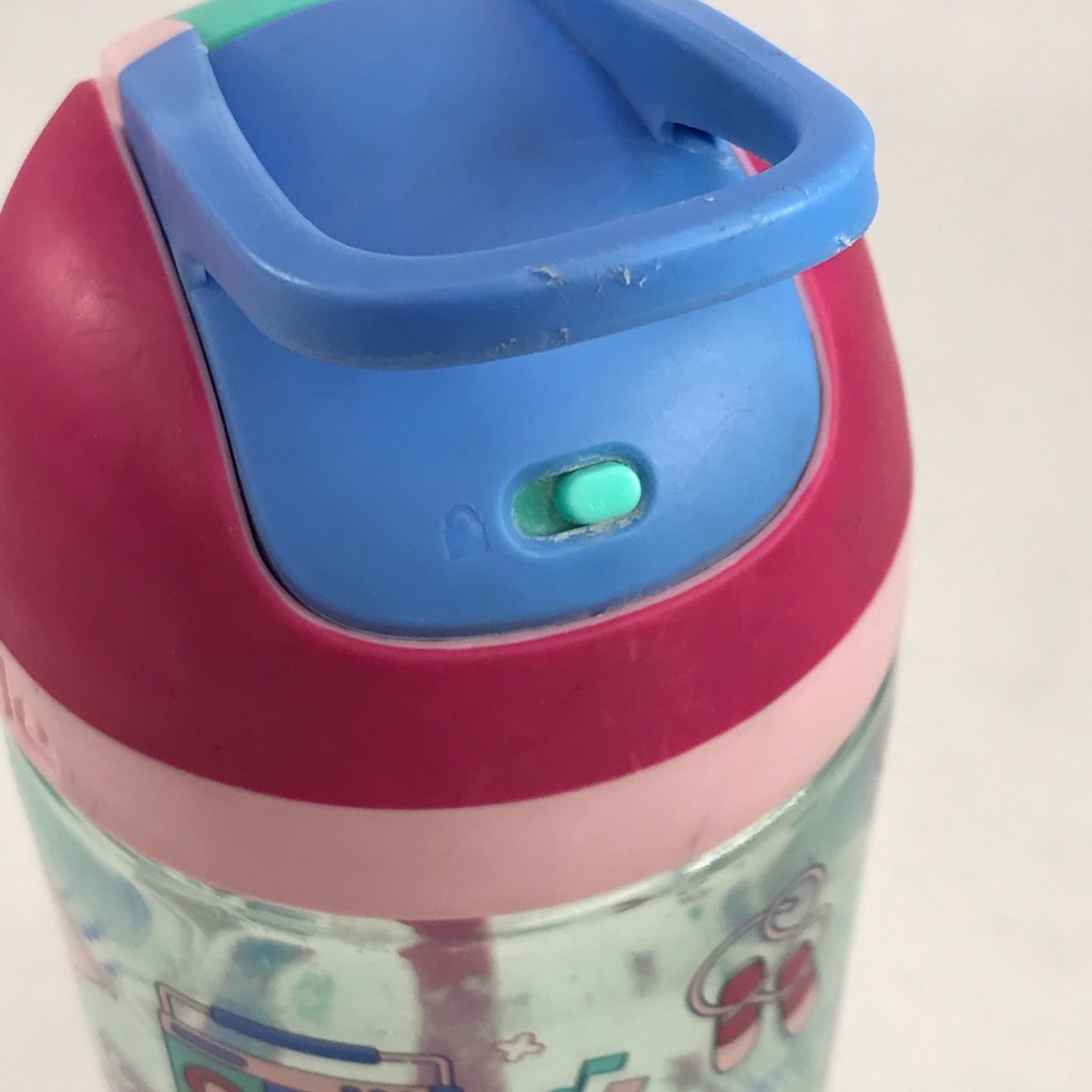 Owala 16 oz Kids FreeSip Water Bottle Pink Graphics - Picture 5 of 13